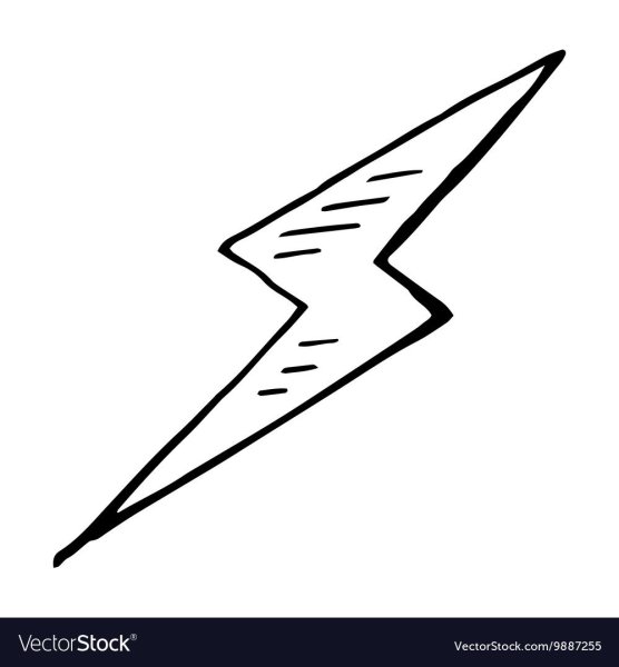 Молния на прозрачном фоне