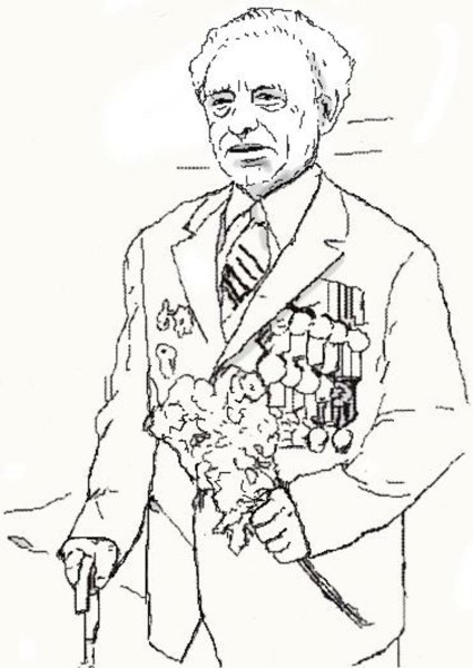 Рисунок ветерана легкий