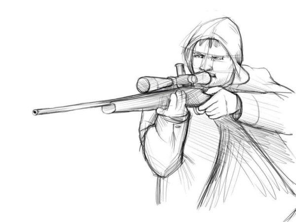 Раскраска снайпер