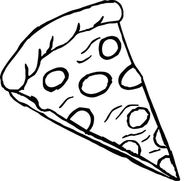 Раскраска пицца