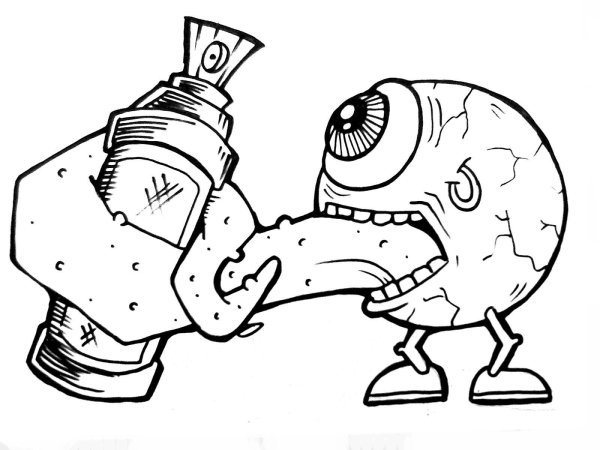 Граффити рисунки для срисовки