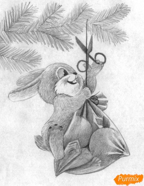 Рисунок на новогоднюю тематику