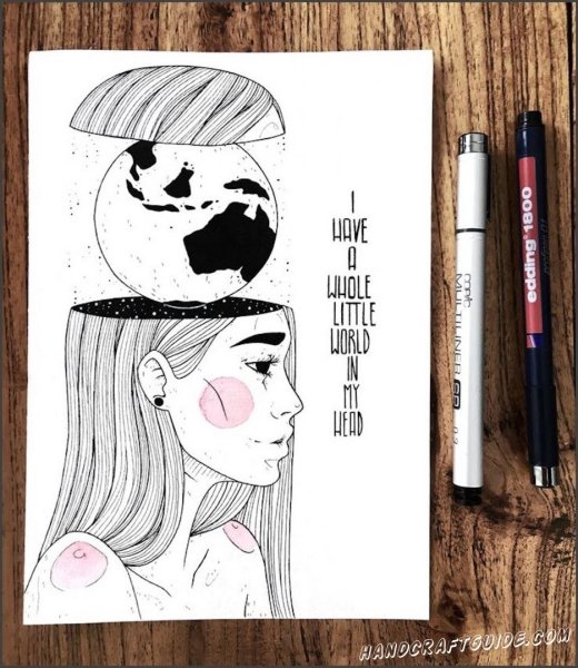 Рисунки для скетчбука лёгкие