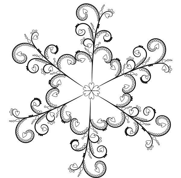 Снежинка рисунок