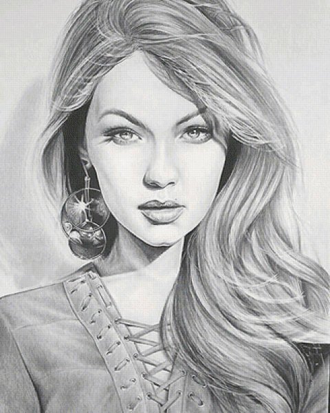 Девушка рисунок