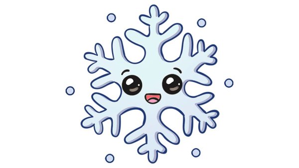 Снежинки карандашом