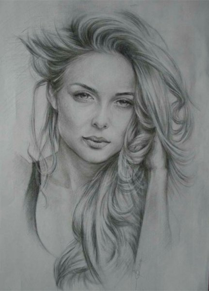 Красивые портреты карандашом