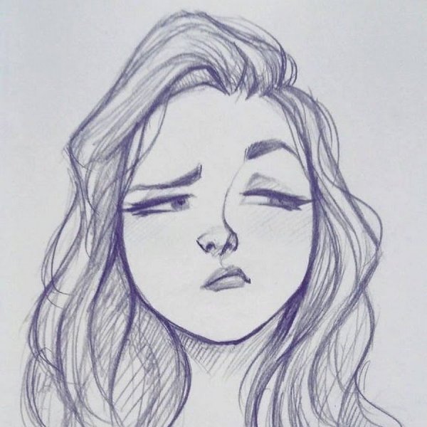 Нарисовать лицо девушки