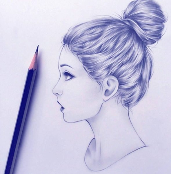 Красивые рисунки девушек карандашом