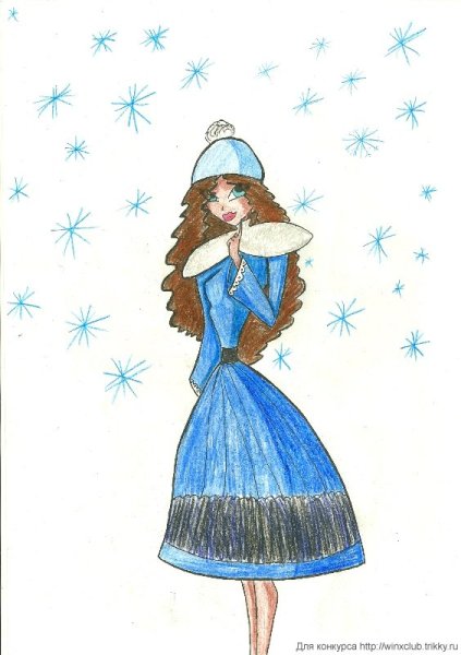 Снегурочка для срисовки