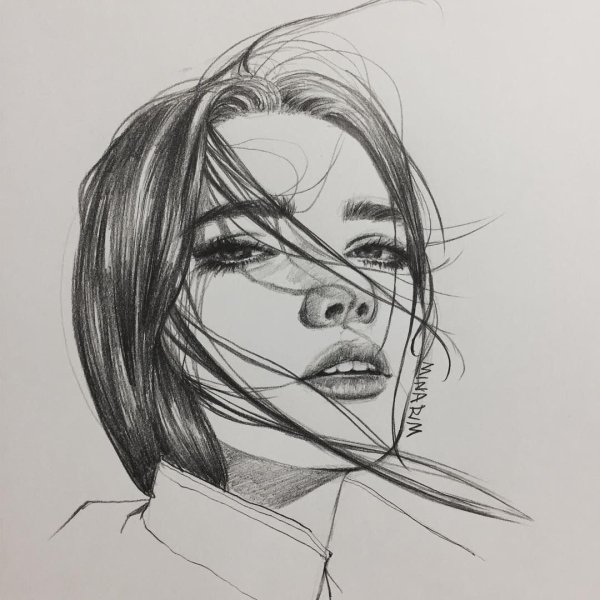 Нарисовать лицо девушки