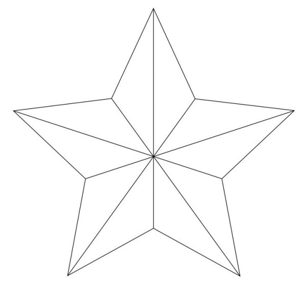 Пятиконечная звезда правильной формы
