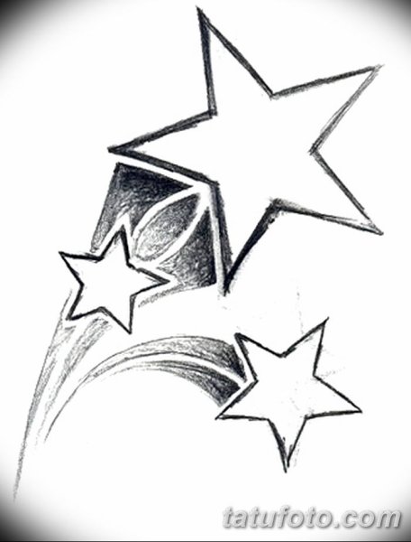 Звезда карандашный рисунок