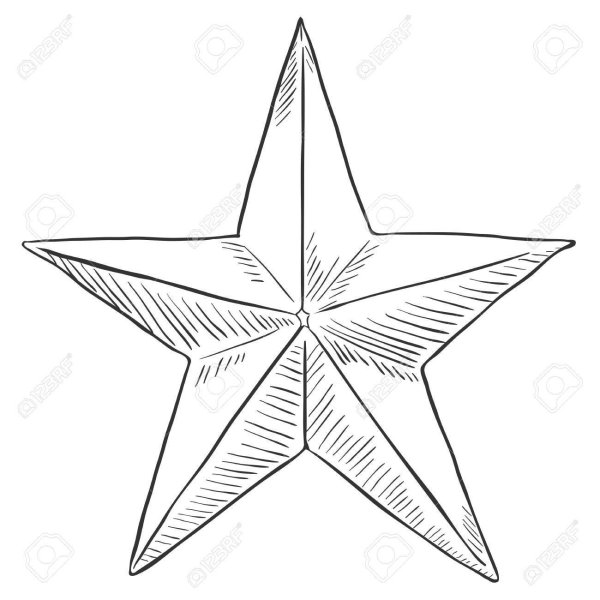 Звезда зарисовка
