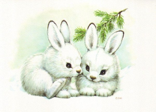 Рисунок зайчика для срисовки