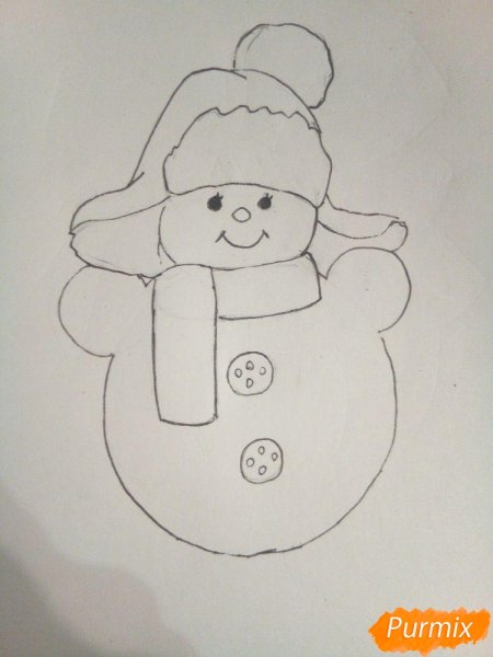 Рисунки на новый год для срисовки карандашом