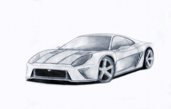 Нарисовать Бугатти ЧИРОН