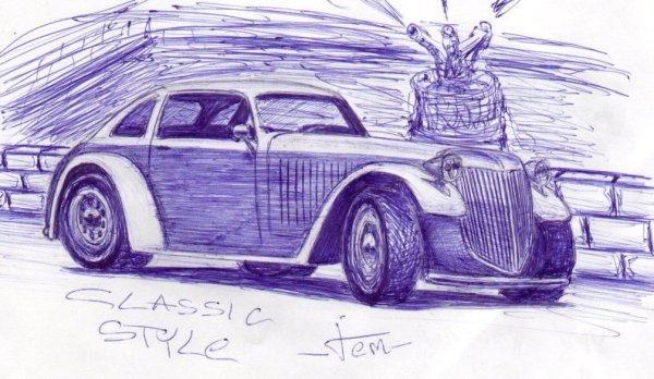 Скетч Ламборгини Галлардо