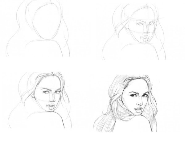 Поэтапное рисование карандашом