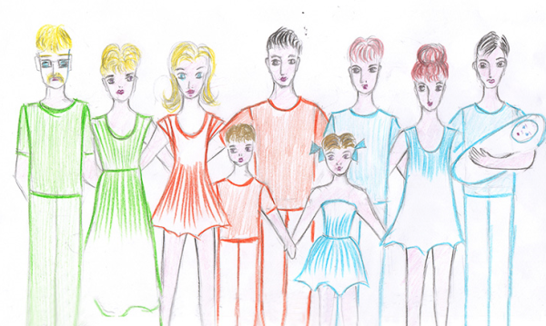 Рисунок семьи легко