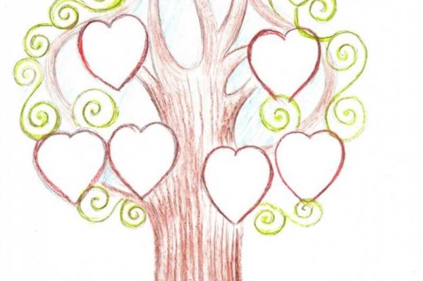 Счастливая семья эскиз