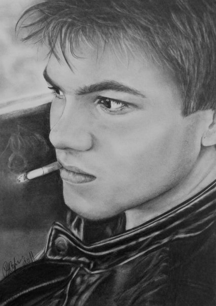 Парень рисунок