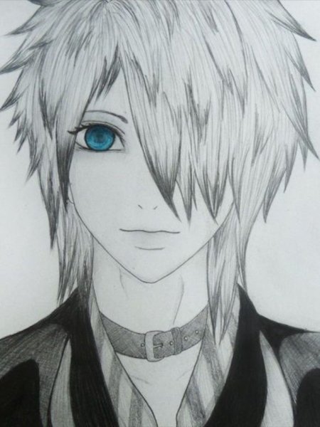 Рисунки для срисовки аниме парни