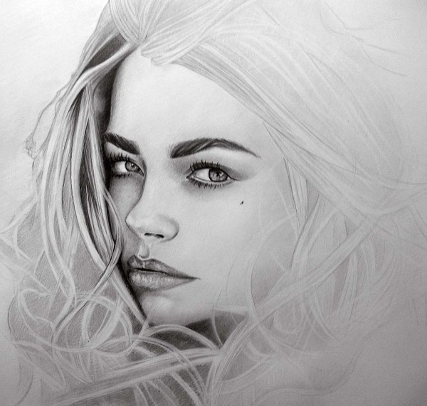 Джиджи Хадид портрет