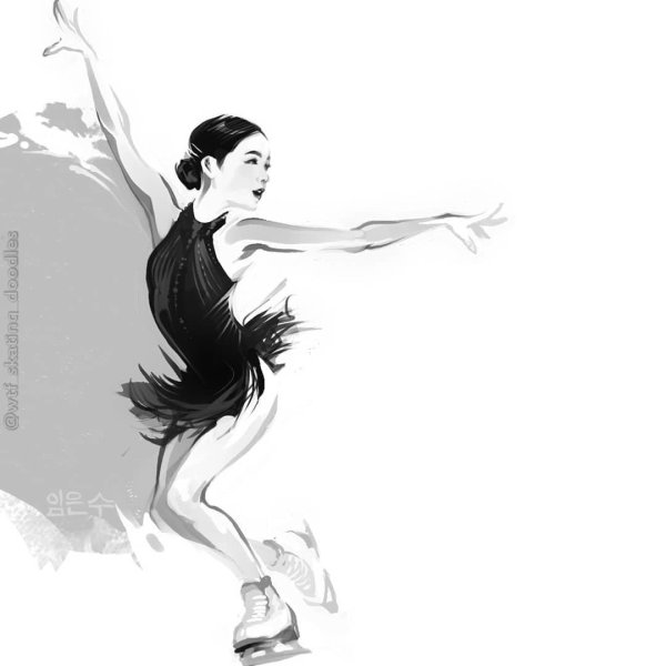 Фигуристка рисунок