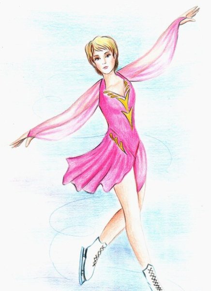 Фигуристка рисунок