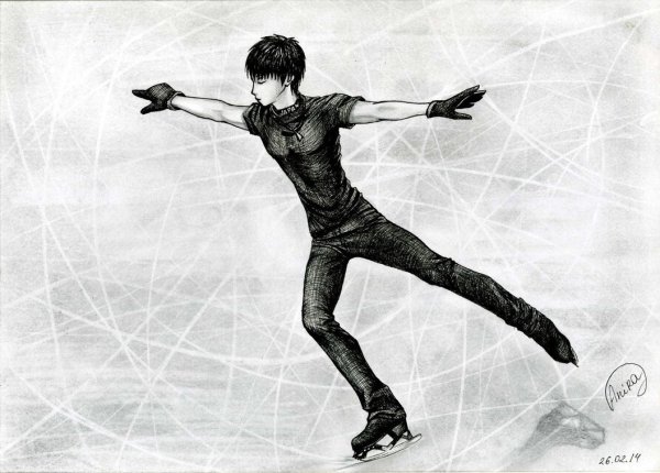 Фигуристы карандашом