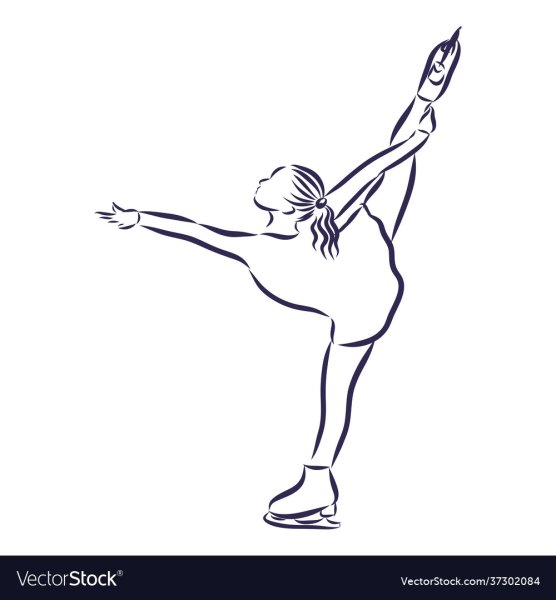 Фигуристка рисунок