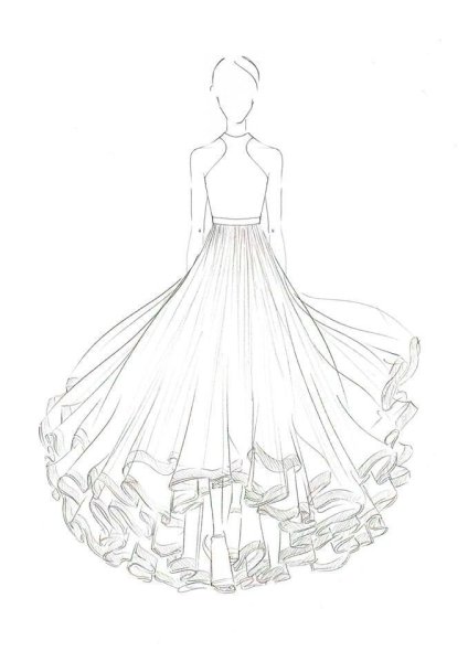 Платья для срисовки