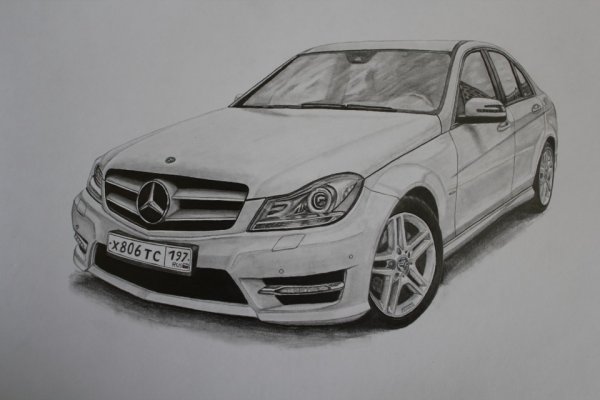 Мерседес w204 для рисования