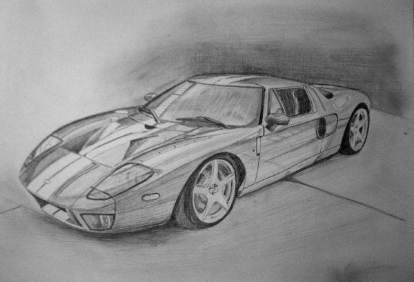 Машина карандашом