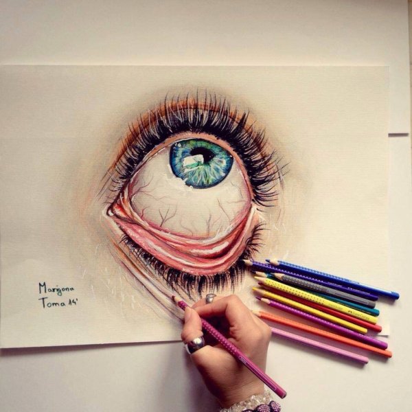 Рисунки для срисовки фломастерами