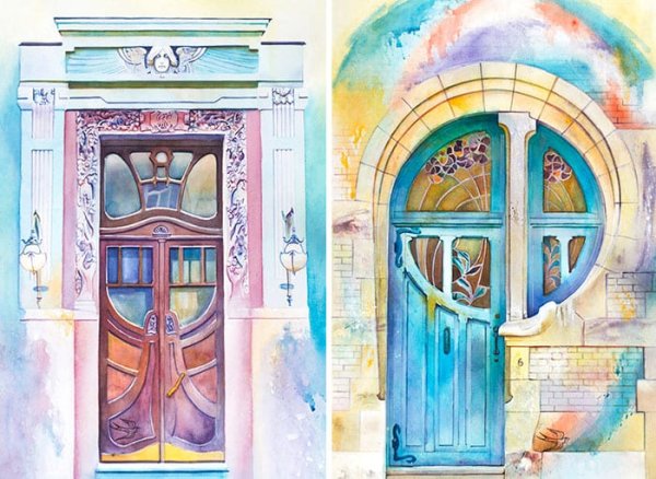 Двери архитектурные скетчи