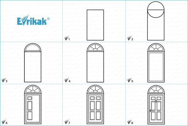 Дверь рисунок