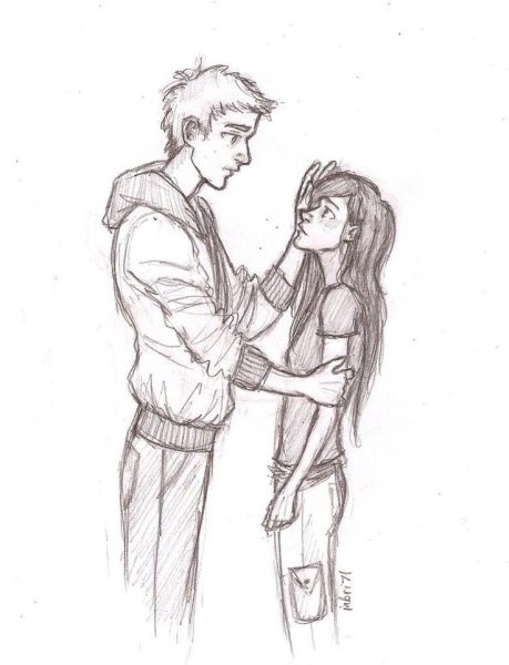 Парень и девушка скетч