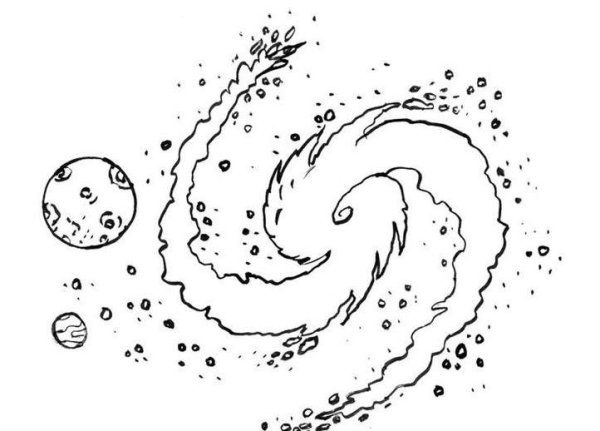 Комета рисунок