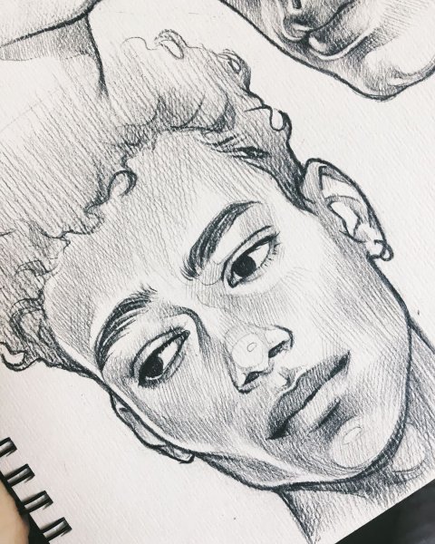 Аниме мальчики карандашом