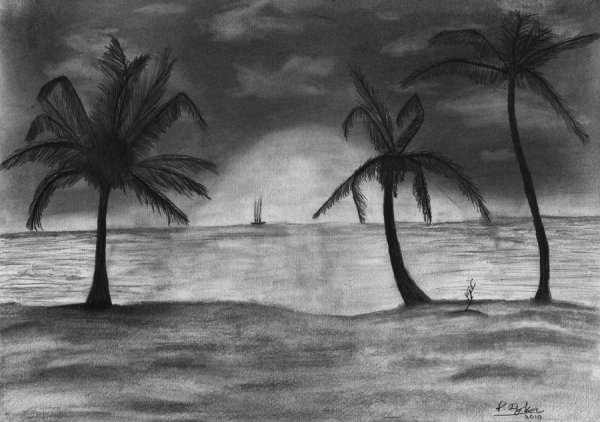 Море карандашом