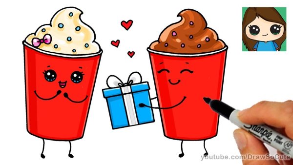 Красивые рисунки для срисовки еда