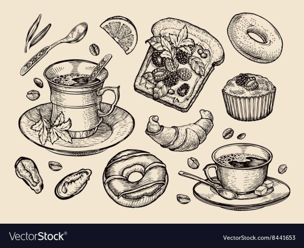 Скетч линером еда