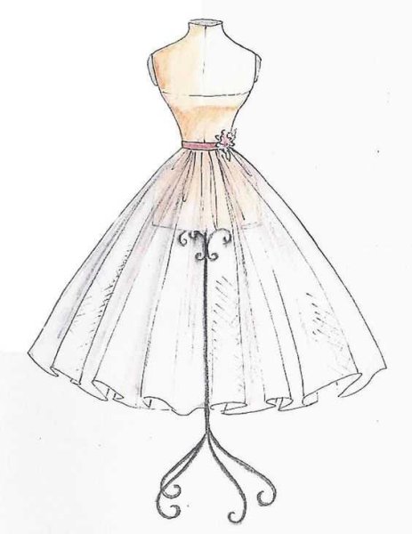 Одежда карандашом