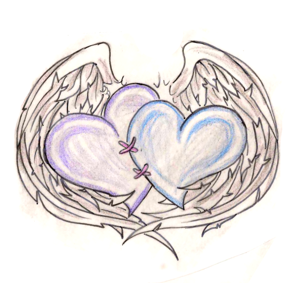 Сердечко карандашом