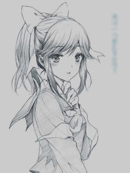 Наброски аниме легкие