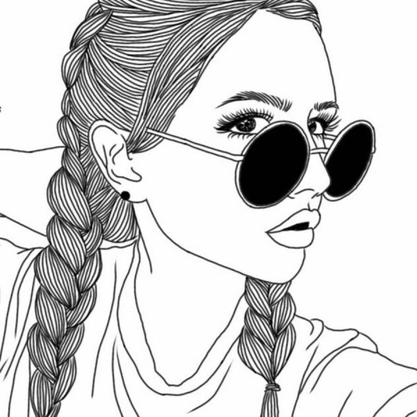 Рисунки для скетчбука девушки