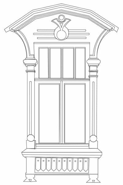 Наличники в графике