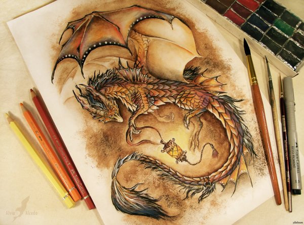 Рисунки драконов